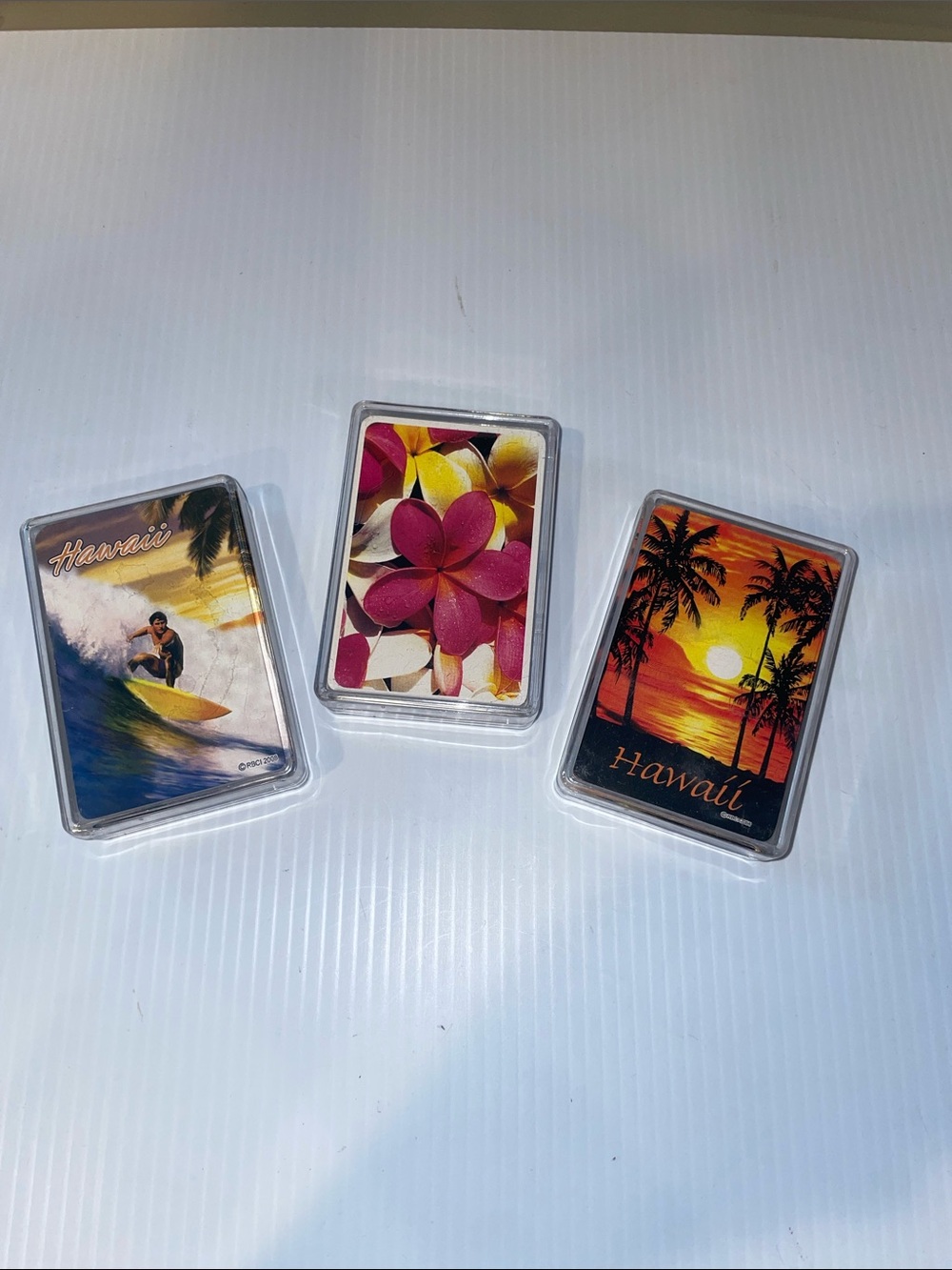 Hawaiian Souvenir playing cards Bundle of 3 ~ Vintage 1998